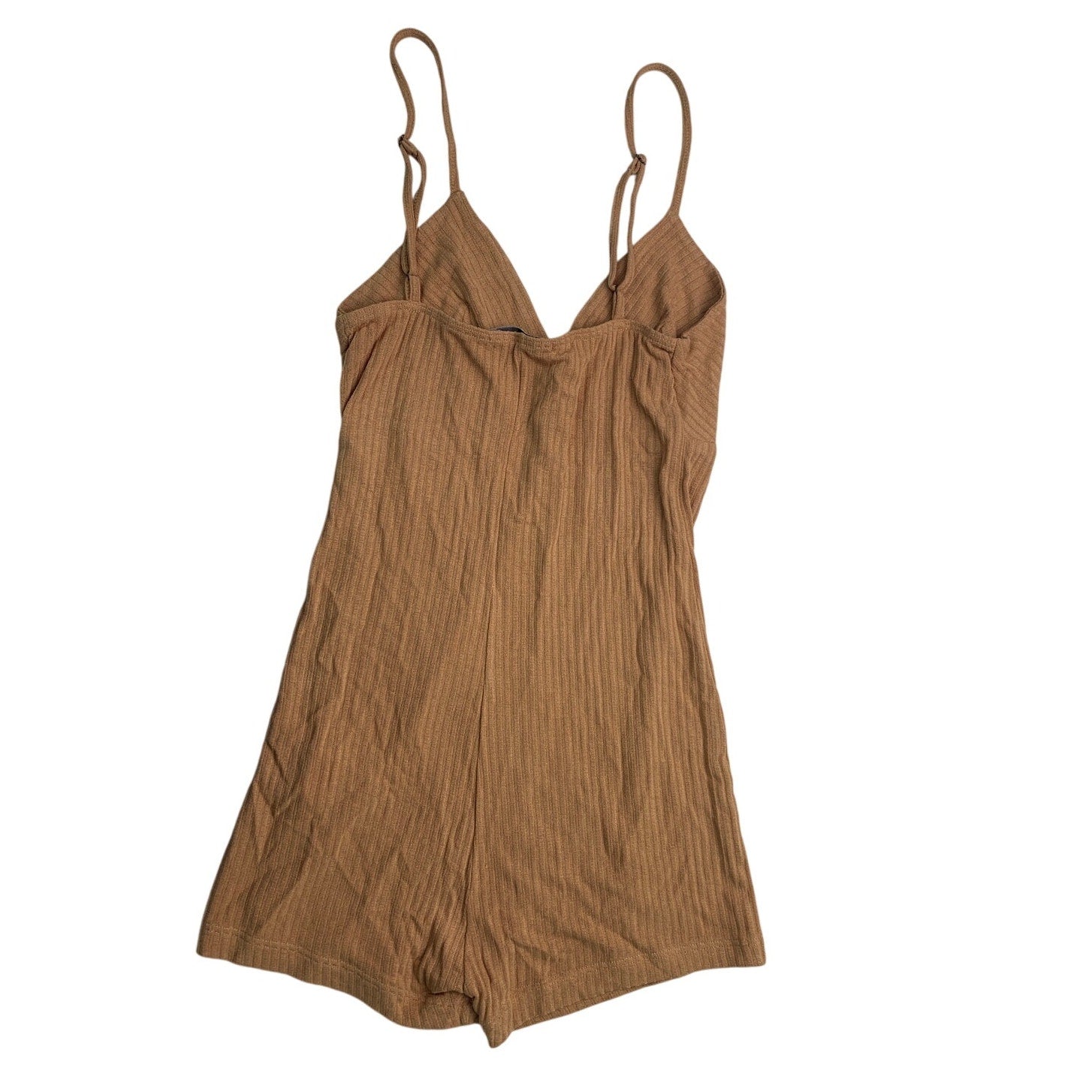 Dress To Womens Petite Petite Adjustable Strap Ribbed V Neck Shorts Romper
