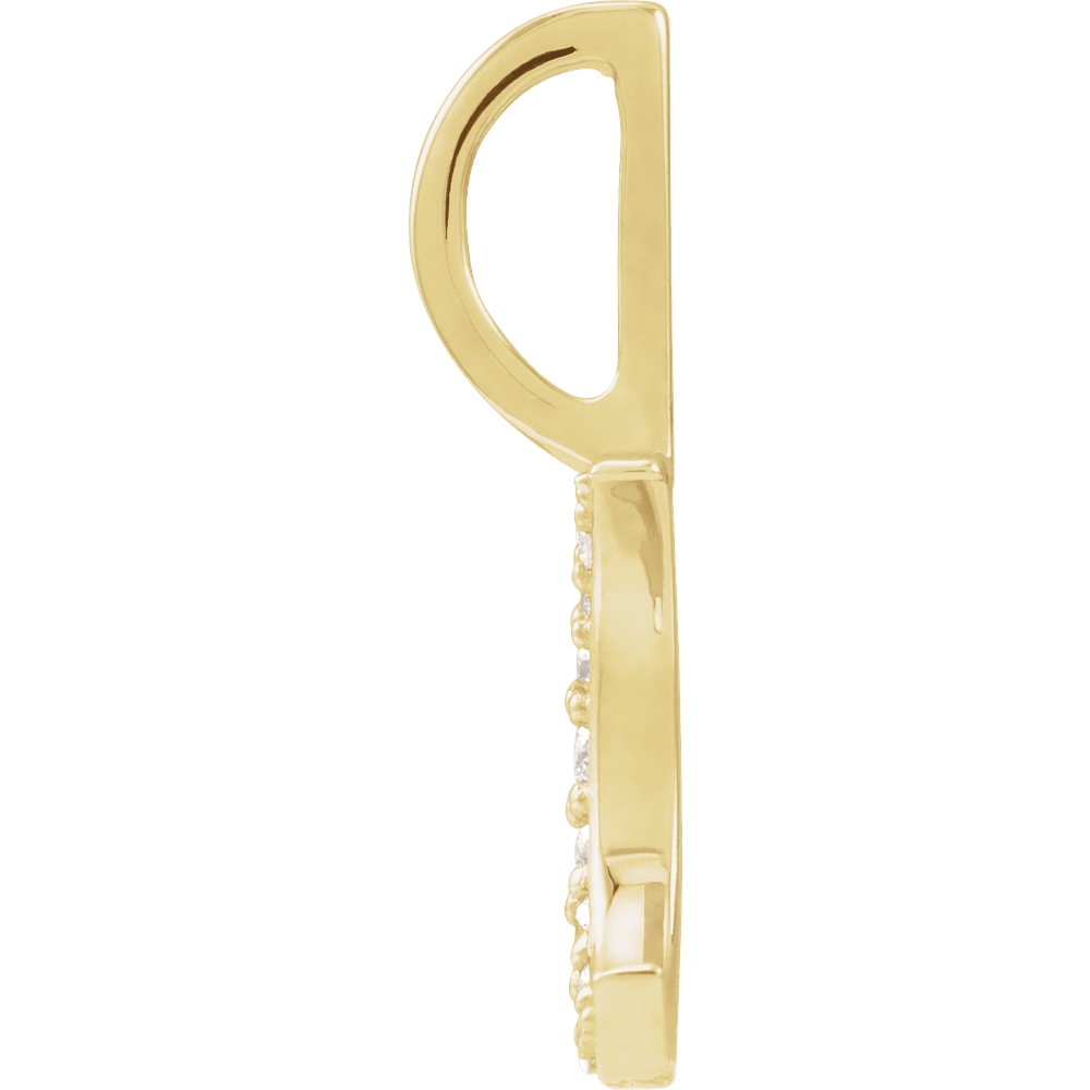 Lune Éternelle 0.07 CT Diamond Crescent Pendant