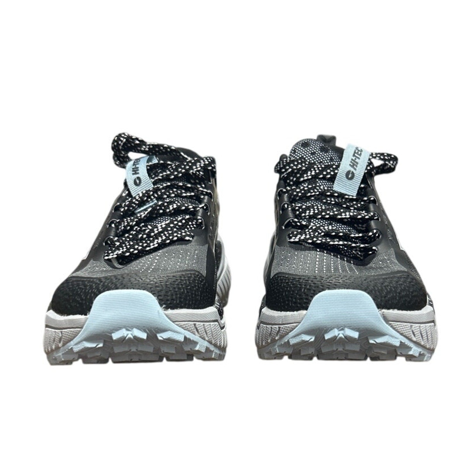 Hi-Tec Womens Size 6 Black Gray Spotted Lace Up Comfort Athletic Tennis Shoes