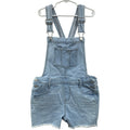 New Cat & Jack Girls Large (10/12) Blue Denim Stretch Shortalls Overalls