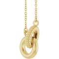 Liaison Éternelle Necklace 14K Gold Interlocking Circles