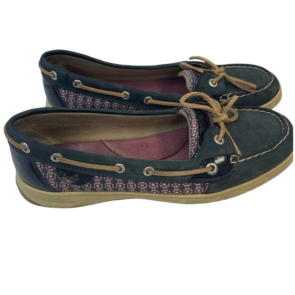 Sperry Top Sider Womens Size 10 Leather Side Laced Boat Shoes Slide On Loafers