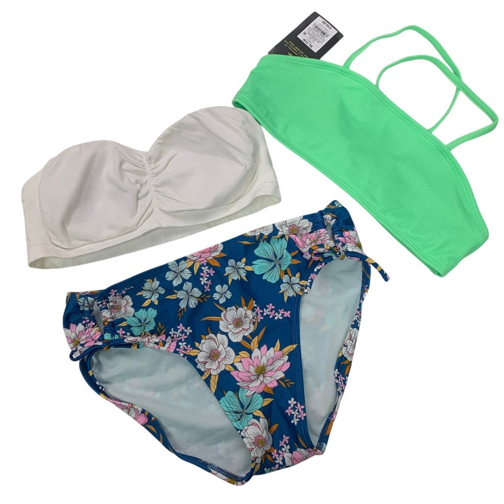 Lot of 3 New Art Class Cat & Jack Girls XL Floral Ribbed Bikini Bottom Tops