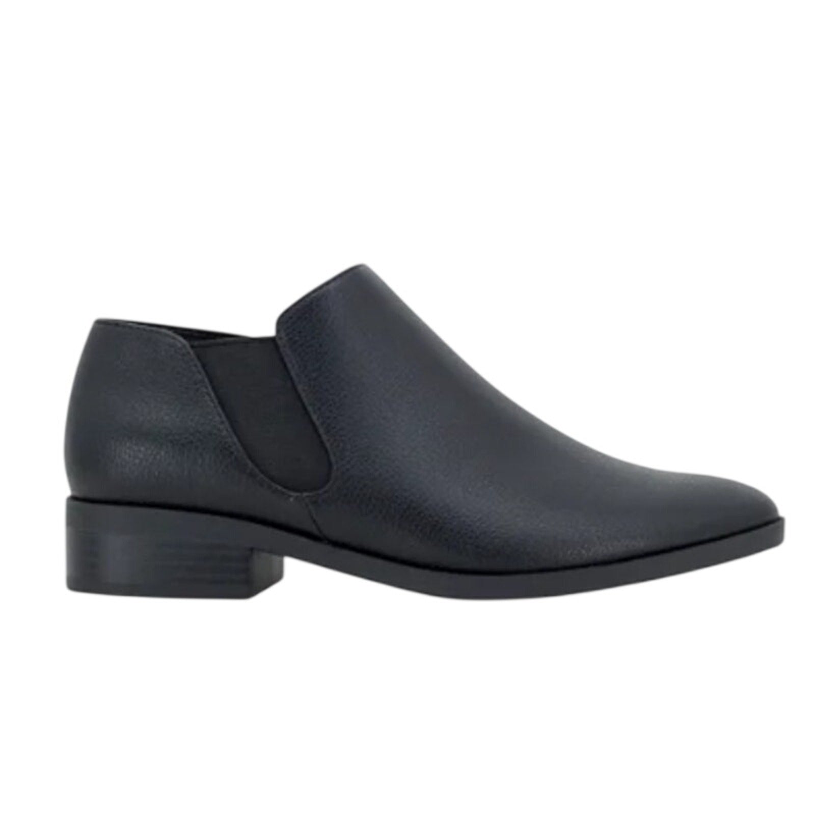 New in Box Kensie Womens Size 10 Black Faux Leather Sammy Ankle Booties Boots