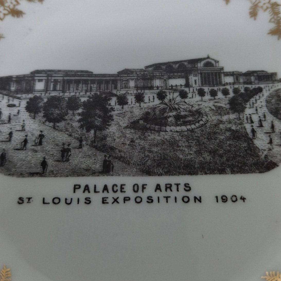 Vintage Palace of Arts St Louis Exposition 1904 Victoria Carlsbad Austria Plate