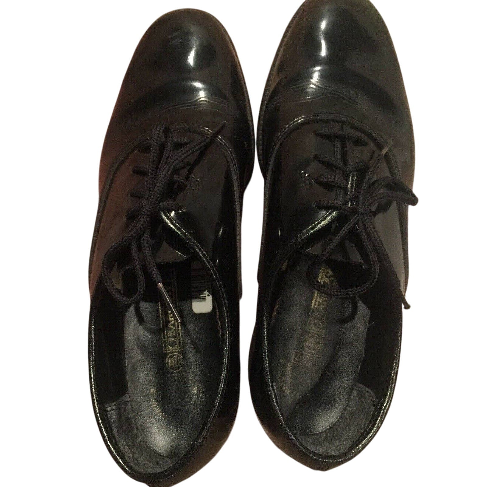 Mens Size 8.5 Barclay Black Oxford Lace Up Formal Wedding Costume Dress Shoes