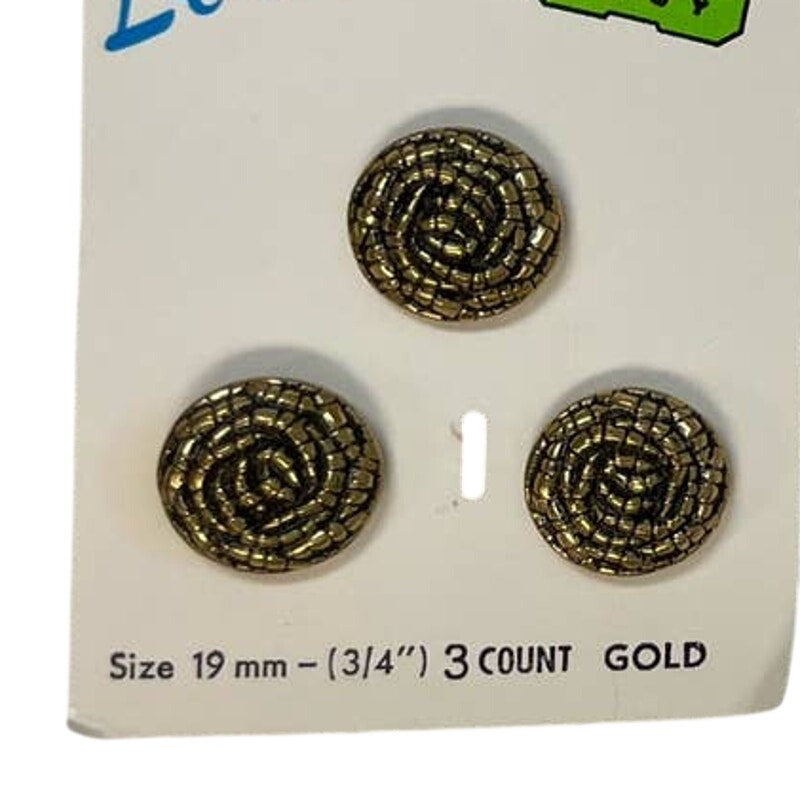 Vintage Lot of New Carded Small Round Brown White Metal Plastic Wooden Buttons