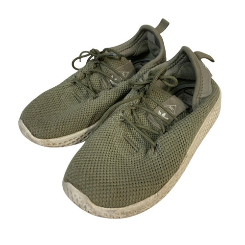 2 Pairs Adidas Boys Size 10 Blue Tan Pharrell Williams Ortholite Sneaker Shoes