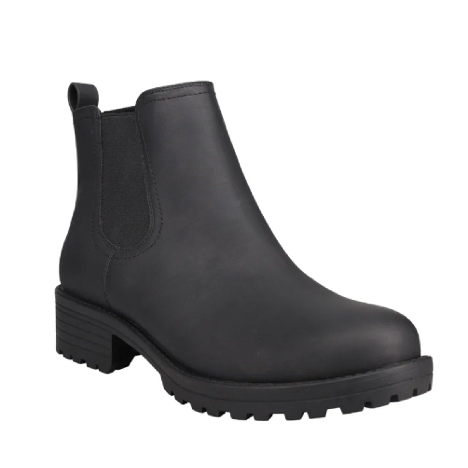 New In Box Buffalo Womens Size 7 Black Water Repellant Faux Leather Anna Boots