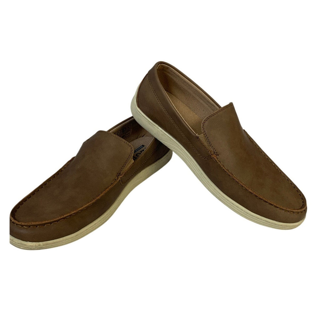 IZOD Mens Size 9.5 Tan Seapoint Slip On Loafers Round Toe Memory Foam Shoes