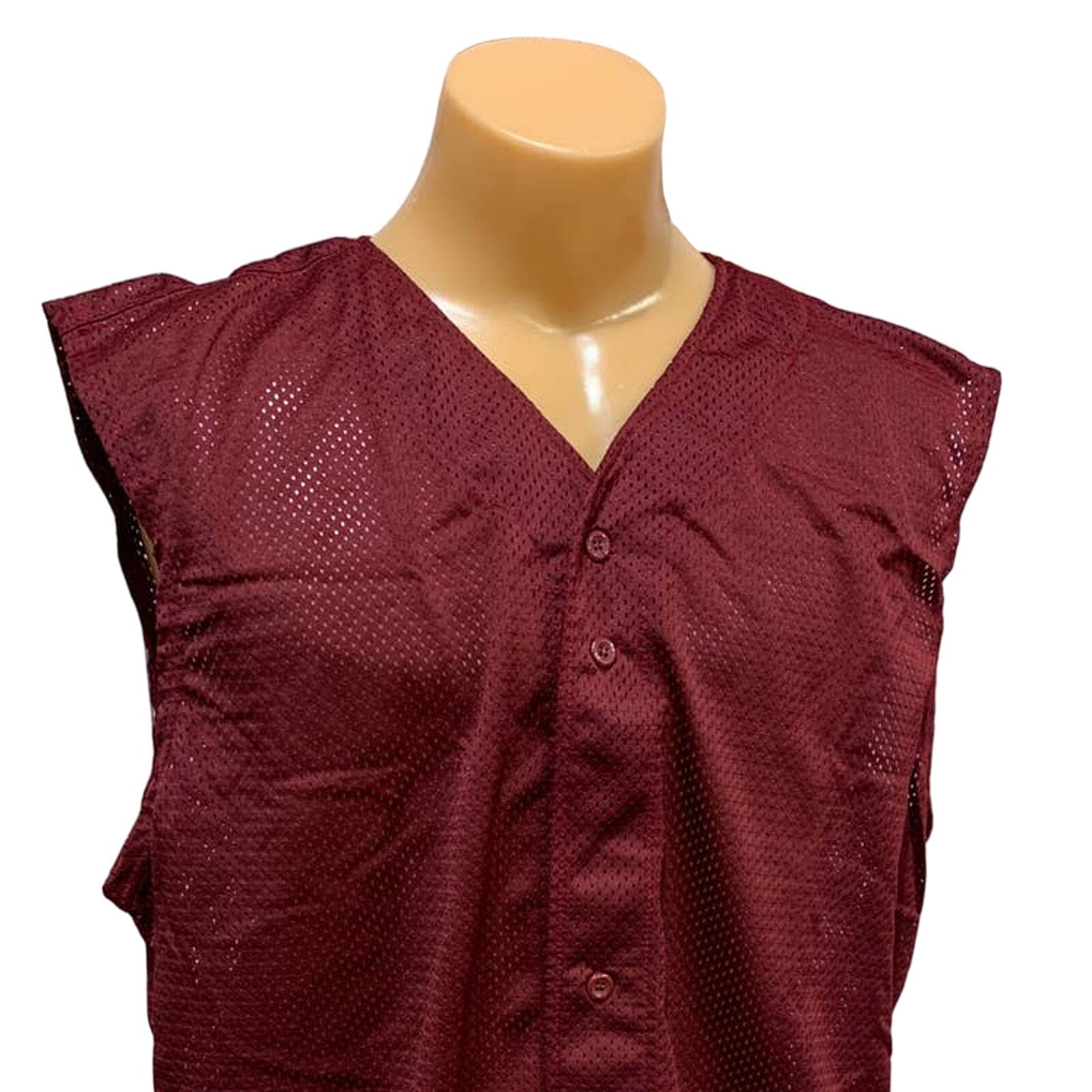 New Tag Team Uniform Adult 2XL Button Down Baseball Mesh Jersey Tank Top Vest