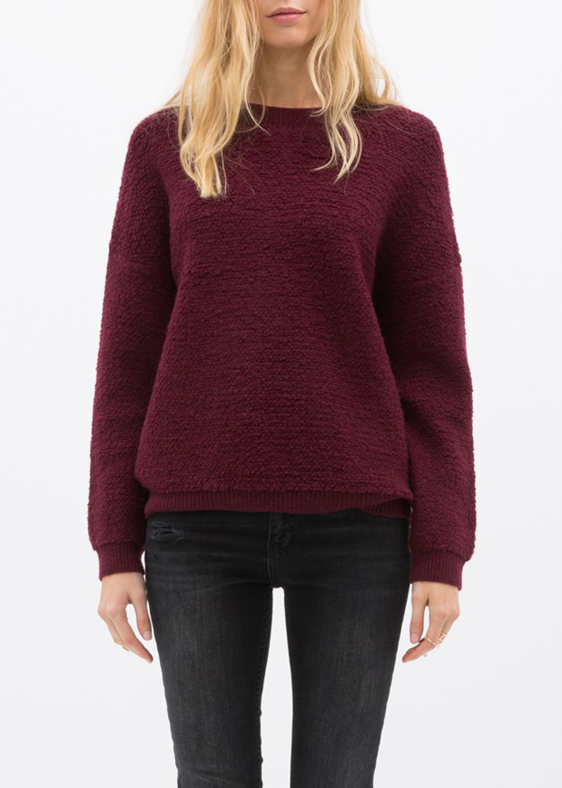 Rag Wool Knit Crew Neck Sweater