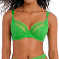 NWT New Freya Womens 38G Poison Green Temptress Unlined Underwire Plunge Bra