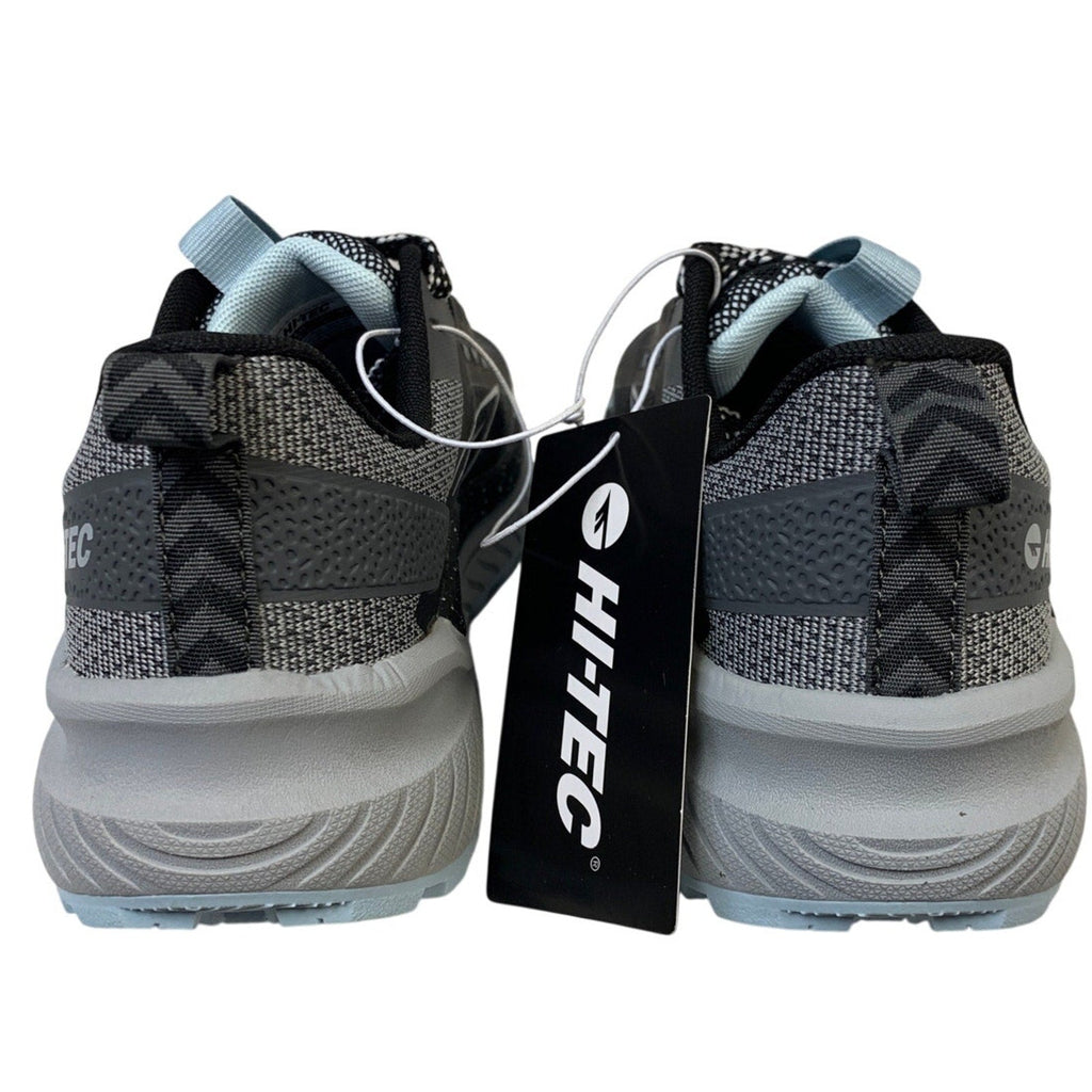 New In Box Hi-Tec Womens Size 8 Black Gray Lace Up Comfort Athletic Shoes