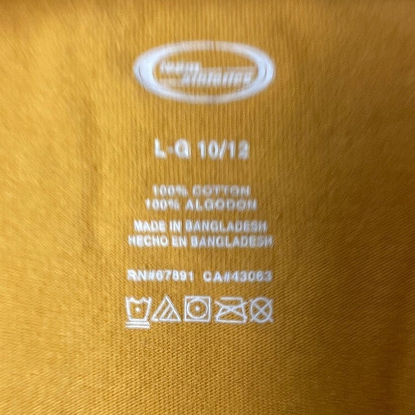 University of Missouri Mizzou Tigers Kids Large Long Sleeve 100% Cotton Tee