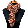 New Leopard Spot Camoflage Long Sheer Pink Black Animal Print Lightweight Scarf