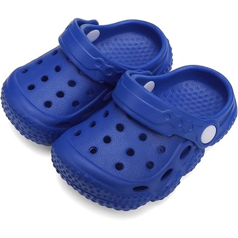 New Inminpin Toddler Boys Size 5.5 Blue Clogs Sandal Breathable Non Slip Shoes