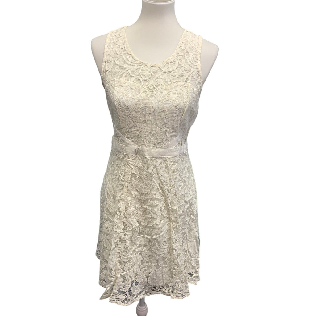 New American Rag Cie Womens Medium Floral Lace Lined Sleeveless Fit Flare Dress