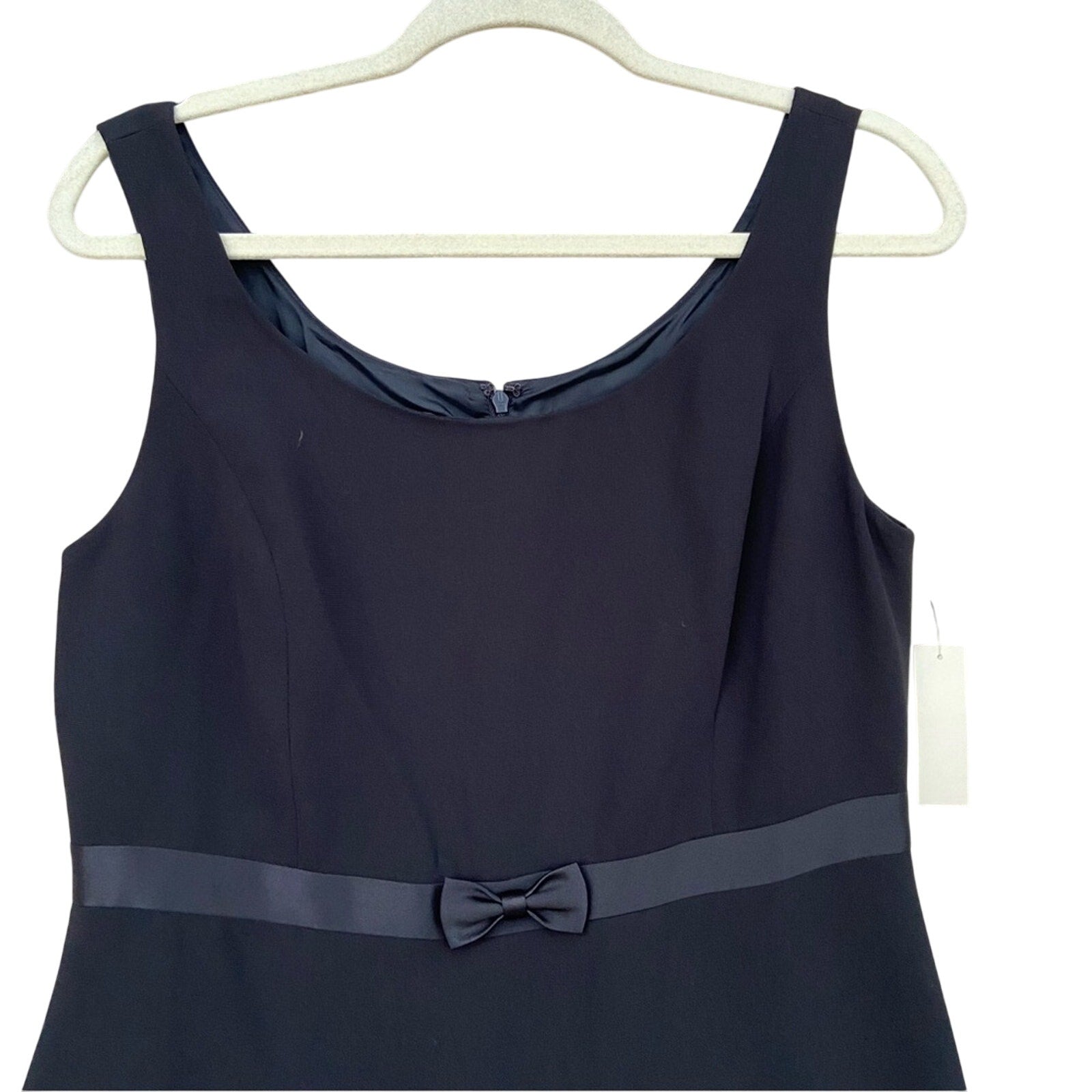 New Amanda Smith Womens Size 8 Black 100% Polyester LBD Sleeveless Sheath Dress