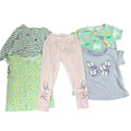 Lot of 5 Baby Girl 24 Months Cat Butterfly Heart Floral Shirts Bunny Pants