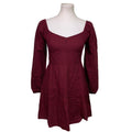 New American Eagle Womens Small 100% Cotton Long Sleeve Plaid Dress