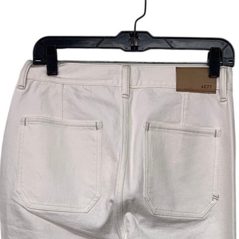 New AE77 Womens Size 27 White 100% Organic & Recycled Cotton Denim Jeans