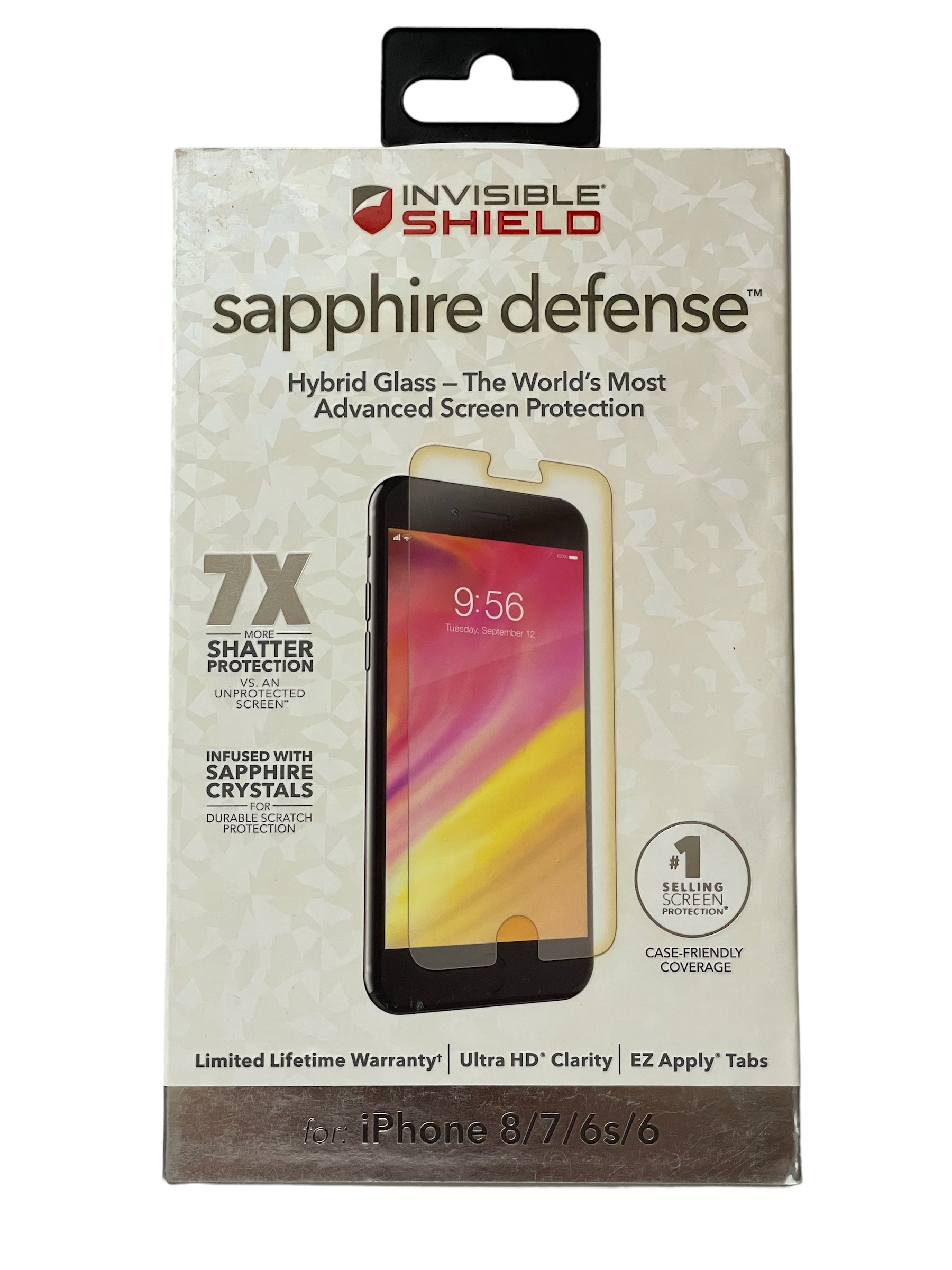 ZAGG Invisible Shield Sapphire Defense Glass Screen Protector iPhone 8/7/6s/6