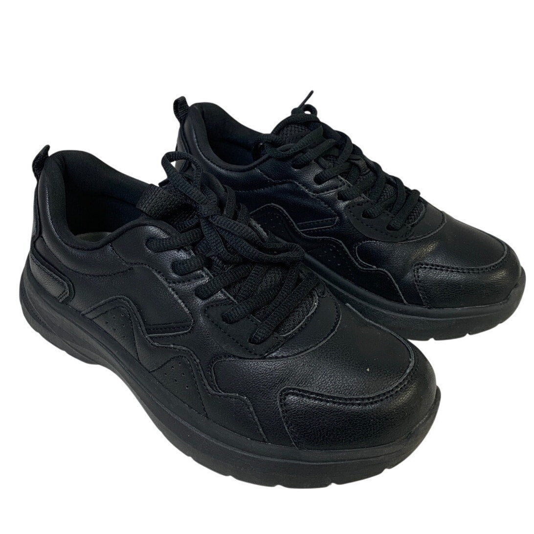 Treesky Work Mens Size 6.5 Black Sneakers Lace Up Low Top Slip Resistant Shoes
