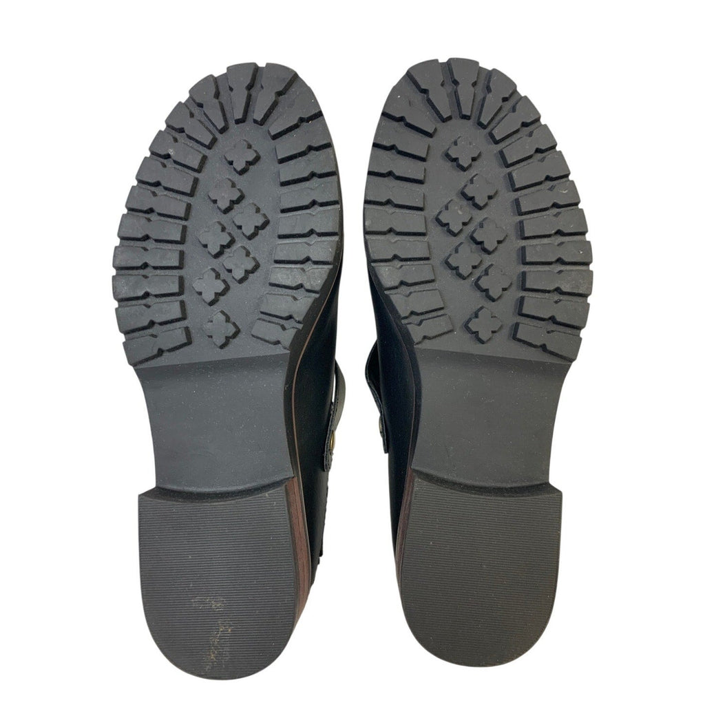 Kensie Womens Size 7 Black 1.5" Heels Clog Fuzzy Lined Slip On Round Toe Shoes