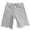 Dollhouse Juniors Size 3/4 White Cotton Blend Jorts Denim Jean Shorts w Flaw