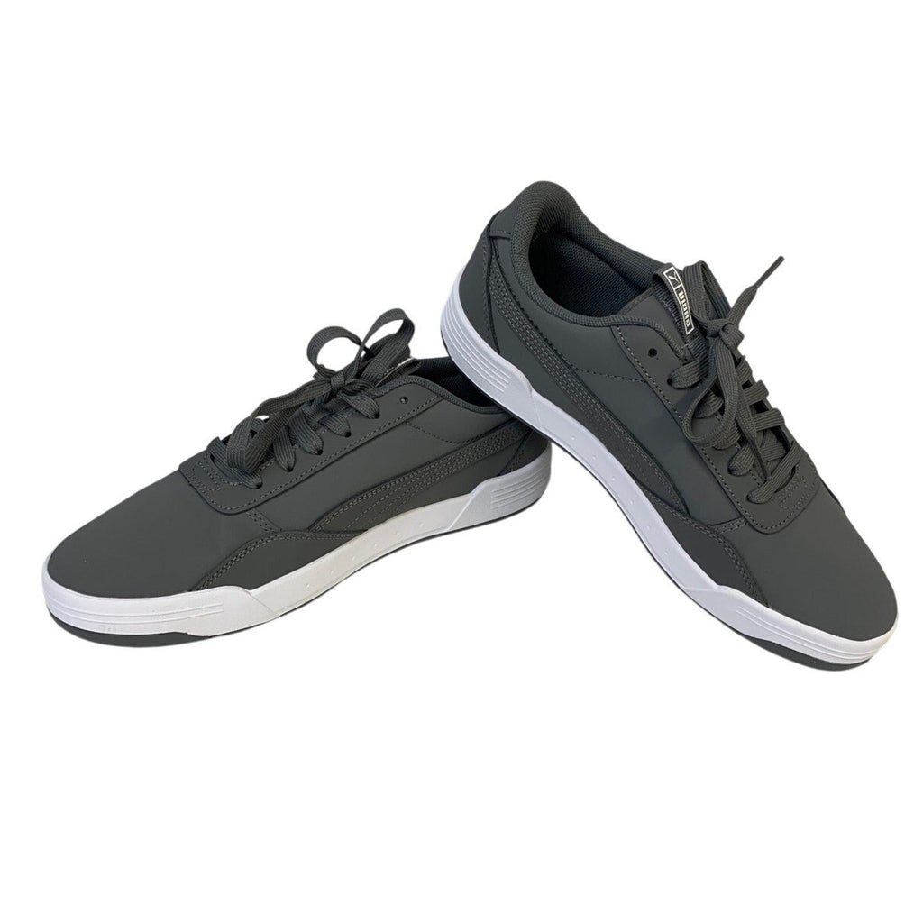 New In Box PUMA Mens Size 8.5 Gray Faux Leather SoftFoam+ Skate Sneaker Shoes