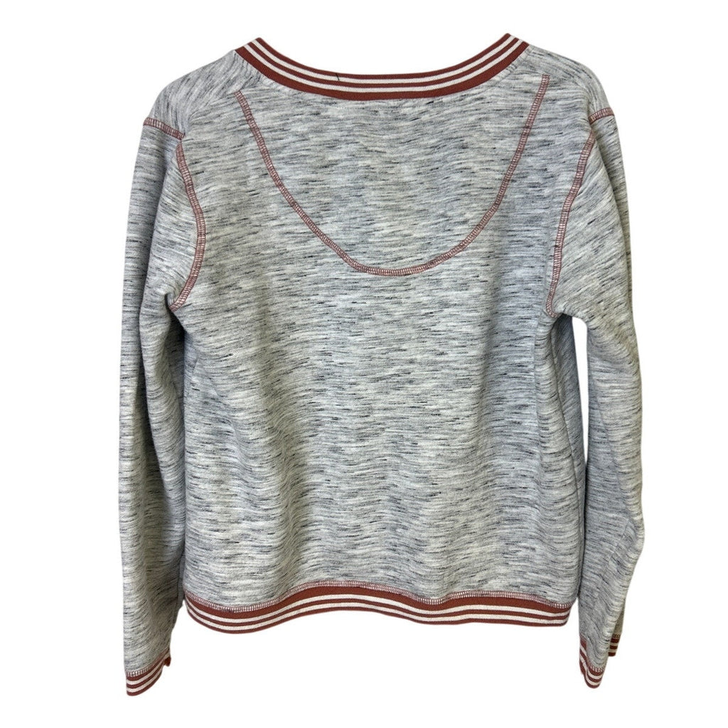 Upcycled Hand Printed Womens Medium Love Naps Netflix Walks to Fridge Sweatshirt