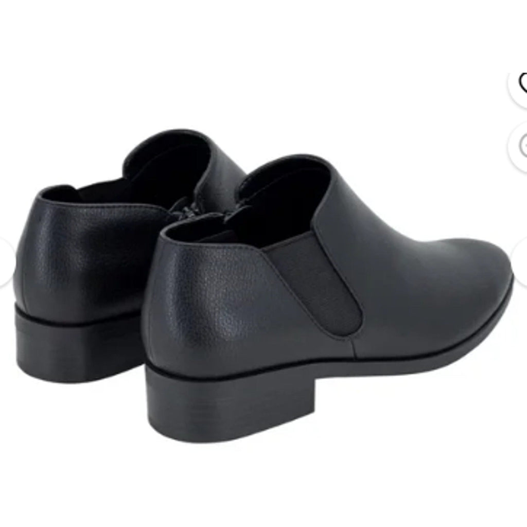 New in Box Kensie Womens Size 10 Black Faux Leather Sammy Ankle Booties Boots