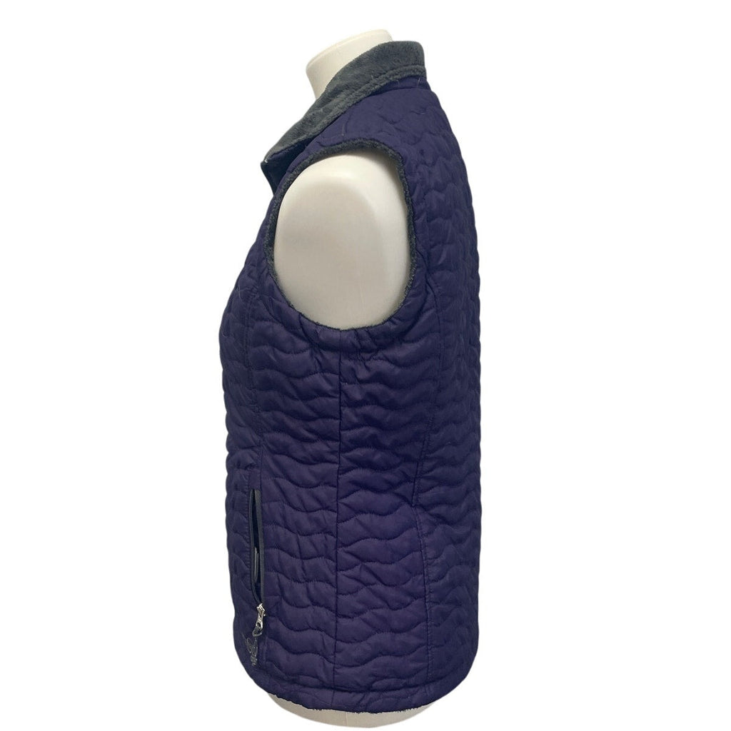 Free Country Womens Small Quilted Full Zip Warm Collared Puffer Vest Jacket