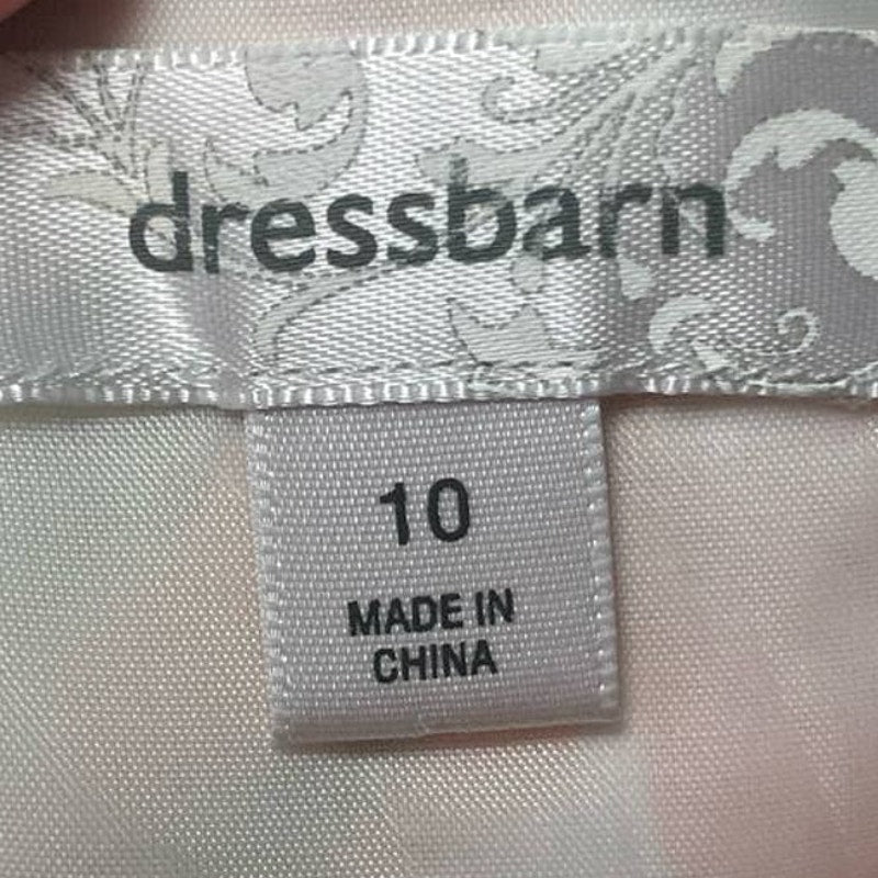 Dress Barn Size 10 V-Neck Cotton Blend Fit & Flare Sleeveless Floral Midi Dress
