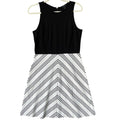 New Ann Taylor Womens Size 6 Sleeveless Back Zip Striped A Line Fit Flare Dress