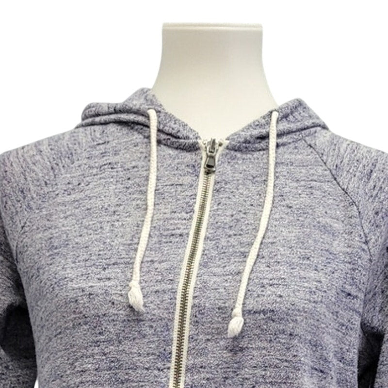 Hand Printed Upcycled Womens Small Trust God Never Settle Full Zip Hoodie Jacket