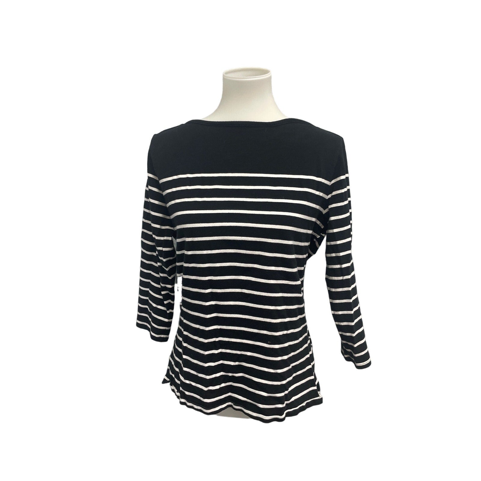 Time & Tru Faded Glory Womens Large Long Sleeve Boat Crew Neck Blouse Top