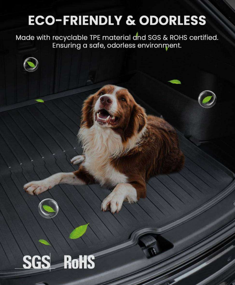 Proud Bird 4.1 1 i (8) Tesla Model Y Floor Mats 2023-2021 (5-Seater), Pure TPE, All Weather Floor Mats Tesla Accessories Model Y Trunk Mat & Floor Mat