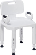 Drive Medical RTL12505 Shower Chair with Back and Arms