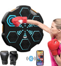 BNANDXC Wall Mounted Smart Bluetooth Music Boxing Trainer, Music Boxing Machine with Boxing Gloves, Electronic Boxing Target Workout Punching