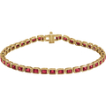Rouge Émeraude Ruby Line Bracelet