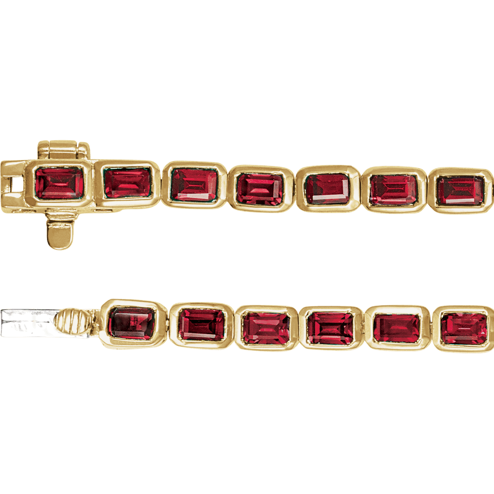 Rouge Émeraude Ruby Line Bracelet