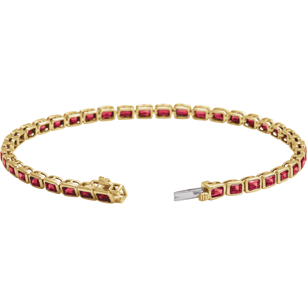 Rouge Émeraude Ruby Line Bracelet