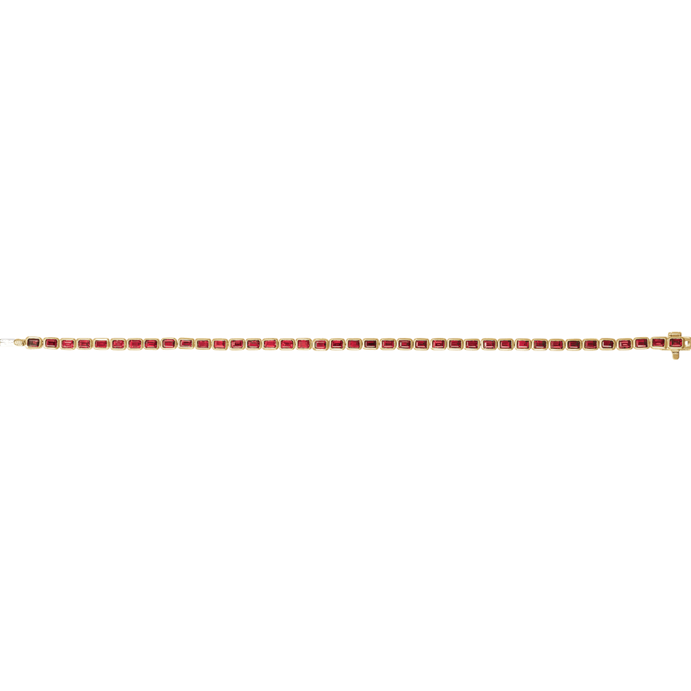 Rouge Émeraude Ruby Line Bracelet