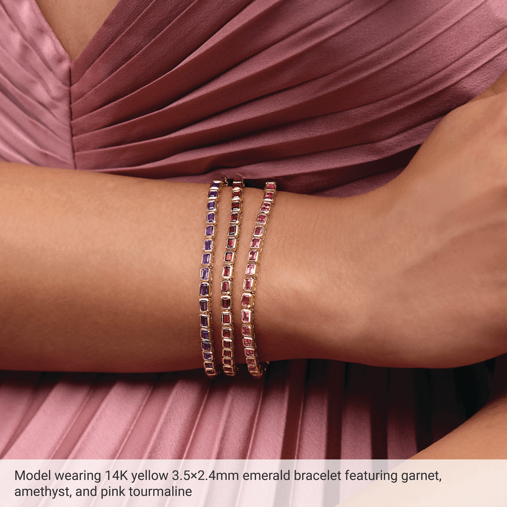 Rouge Émeraude Ruby Line Bracelet