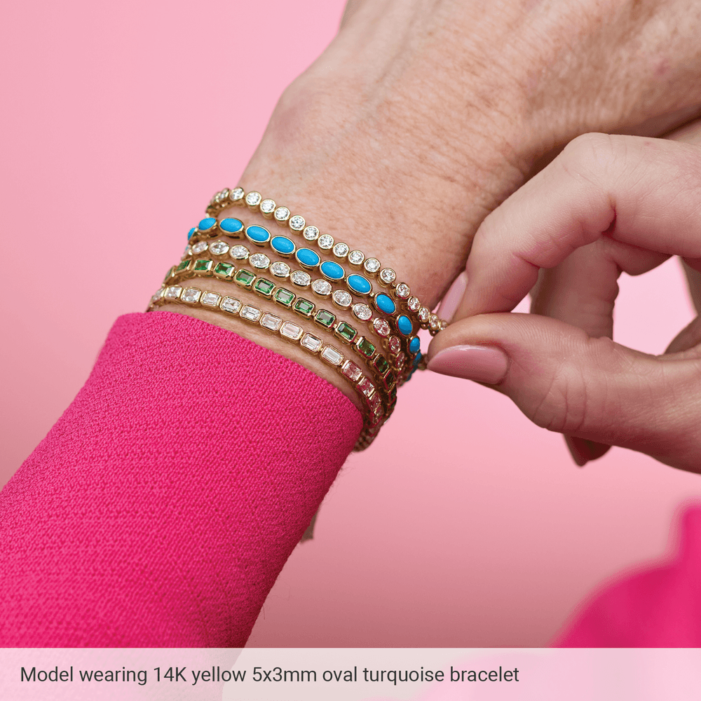 Azuré Turquoise Line Bracelet