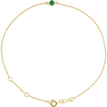 Élise Rouge 14K Yellow Gold Natural Emerald Bezel Bracelet