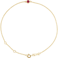 Élise Rouge 14K Yellow Gold Natural Ruby Bezel Bracelet