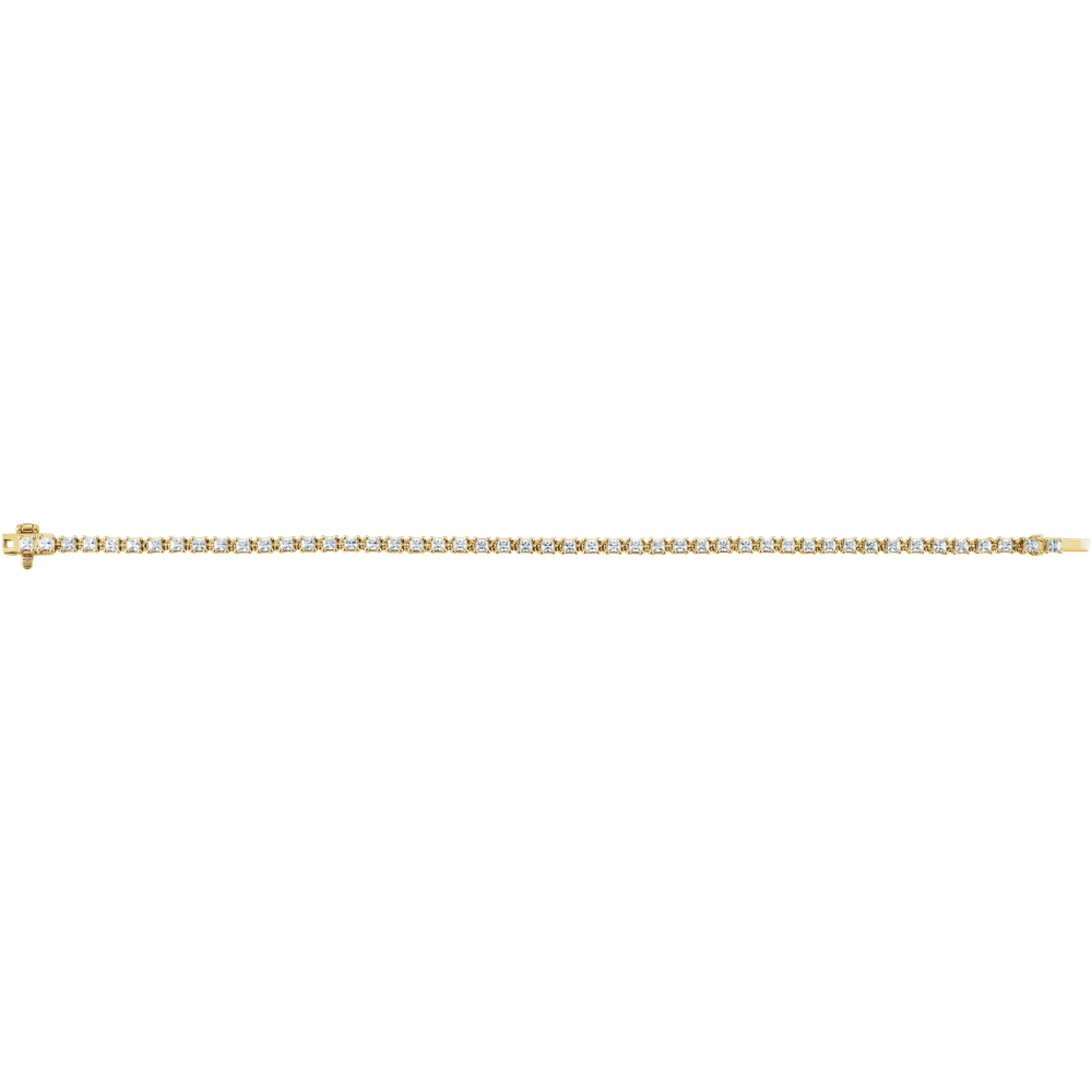 Ligne Éclat Carré Bracelet 2.5 CTW 14K White/Yellow Gold